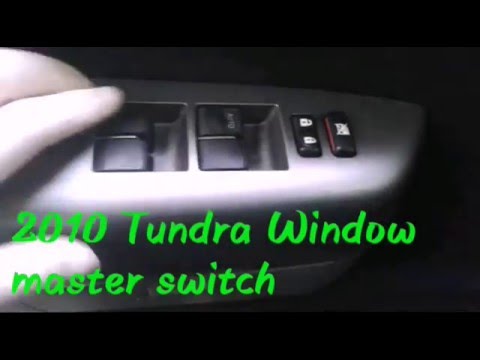 2007-2014 TOYOTA TUNDRA MASTER WINDOW SWITCH REPLACEMENT