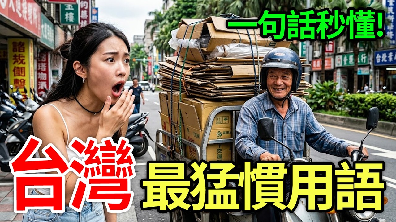 驚！😱台灣人常說的10句口頭禪，誇人「耐操」竟會被暴打？第一名人人都在用#兩岸文化差異#台灣口頭禪#趣聞冷知識#台語教學#語言大烏龍#驚呆了