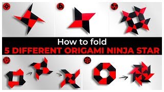 top 05 easy origami ninja star how to fold easy origami amp crafts