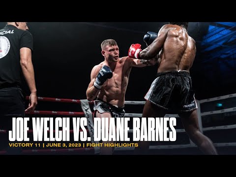 TECHNICAL MUAY THAI STRIKING 🦾 Joe Welch vs Duane Barnes | Fight Highlights | VICTORY 11