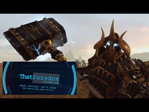 Total War: Warhammer - Chaos Dragon Ogres vs Dwarf Army