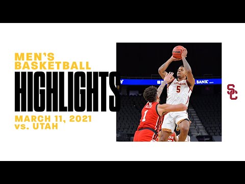 Men's Basketball: Pac-12 Tournament Quarterfinal - USC 91, Utah 85 (2OT) - Highlights 3/11/21