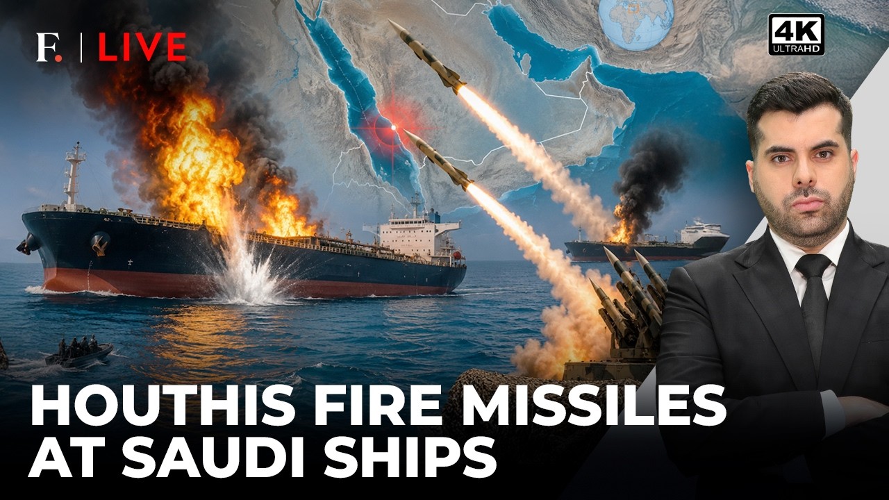 Houthis Attack Saudi Oil Tankers As Red Sea Becomes Second Iran War Chokepoint | Firstpost Live | 4K
