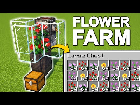Triloms - EASY 2-Tall Flower Farm in Minecraft 1.20 (Tutorial)