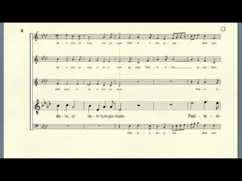 Exultate Deo by Giovanni Pierluigi da Palestrina (Tenor part)