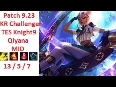 TES Knight9 - Qiyana vs Ryze - KR Challenger 1532 LP