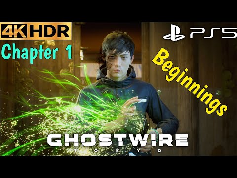 Ghostwire Tokyo PS5 Gameplay Walkthrough Chapter 1 Beginnings [4K 60FPS HDR] Full Game No Commentary