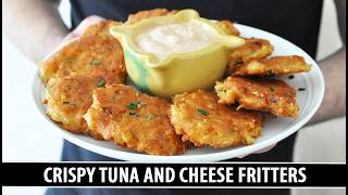 "Better than Tuna Melt" CRISPY Tuna and Cheese Fritters