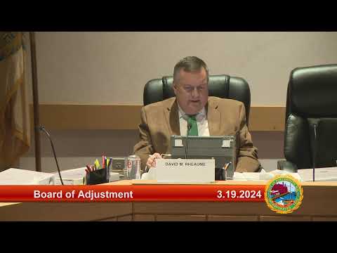 3.19.2024 Board of Adjustment