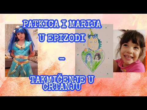 INES PATKICA I MARIJA - TAKMIČENJE U CRTANJU  (dobra i loša sestra)