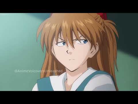 Asuka finds out Shinji is being a pervert