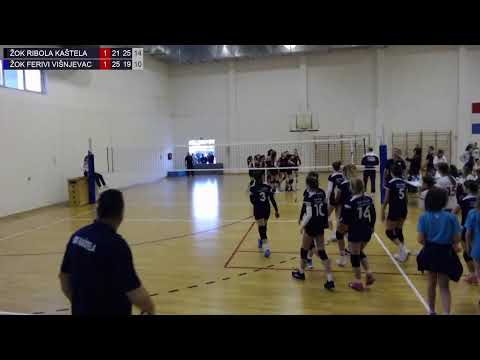 30.4.2022., PH ML. KADETKINJE, Ut. za por. 9.-12. mjesta, ŽOK RIBOLA KAŠTELA - ŽOK FERIVI VIŠNJEVAC