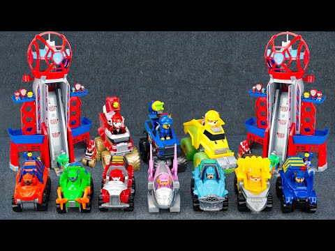 Unboxing Big Paw Patrol Transforming Ultimate City Tower | True Metal Dino Rescue Pack of 8 Vehicles