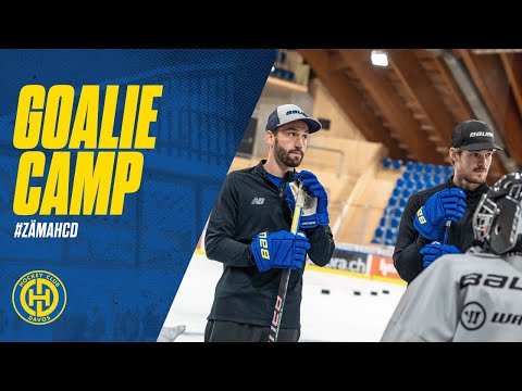 HCD-Goalies im Camp mit dem Nachwuchs