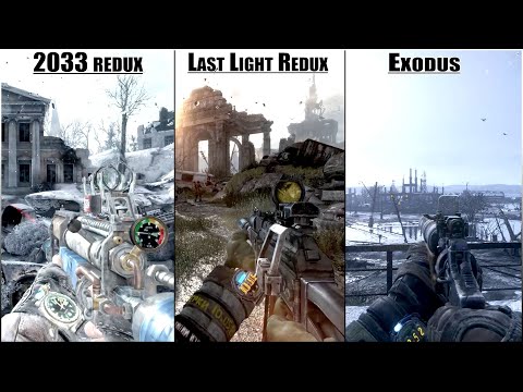 metro 2033 Redux vs metro last light Redux vs metro exodus Comparison