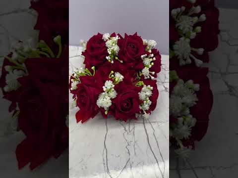 Red Artificial Flower Gajray | Red Rose & White Flower Gajra video thumbnail