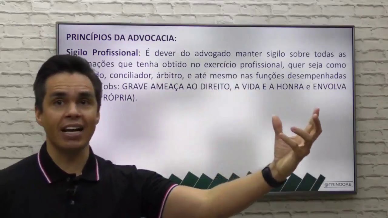 Ética - Princípios da Advocacia e Ética no Exercício Profissional - Aula 1 - Bloco 1