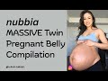 Nubbia MASSIVE Twin Pregnant Belly Compilation