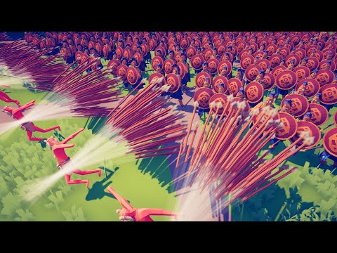 300 SPARTANS vs 10x EVERY GOD UNIT! - TABS Totally Accurate Battle Simulator Mods