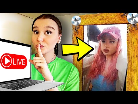 Schwester im GEHEIMEN RAUM beobachten ! 😂🏡 (Kamera in Pfanne ) - Celina