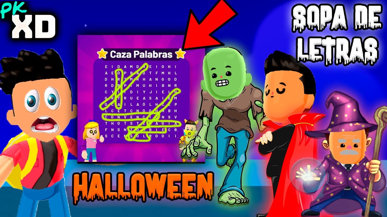 ENCONTRE UN MENSAJE SECRETO en LA SOPA DE LETRAS de PK XD *ACTUALIZACION DE HALLOWEEN* 🐸 SIMBA