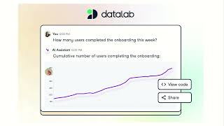 DataLab の紹介 - DataCamp の新しい AI 搭載ノートブック データ分析ツール (R および Python 用)