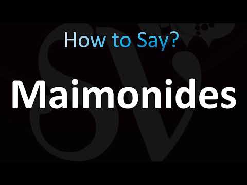 How to Pronounce Maimonides (CORRECTLY!)