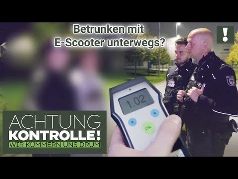 🛴Alkoholisiert und ZU ZWEIT auf einem E-Scooter unterwegs? Jugendliche gestoppt! | Achtung Kontrolle