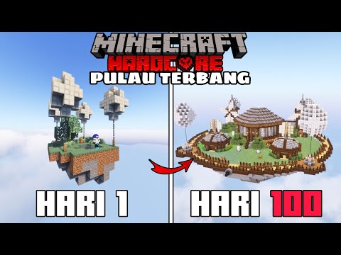 100 Hari di Minecraft Hardcore Pulau Terbang