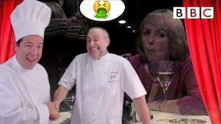 PRANKED! Served her own food in top restaurant   – BBC