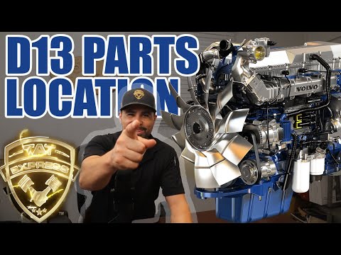 Volvo D13 Parts Location D13/ Volvo EGR/ Volvo Turbo/ Volvo Fuel Filter Housing/ Volvo D13 Parts