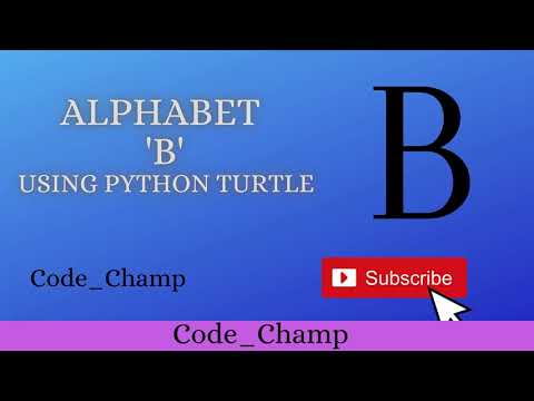 Draw Letter B Using Python Turtle Python Turtle Python Turtle Graphics