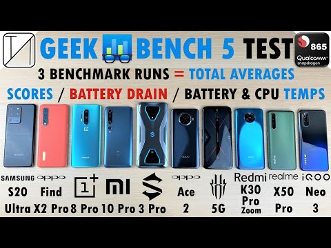 10 Snapdragon 865 Powered Smartphones - Geekbench 5 Test Comparison!