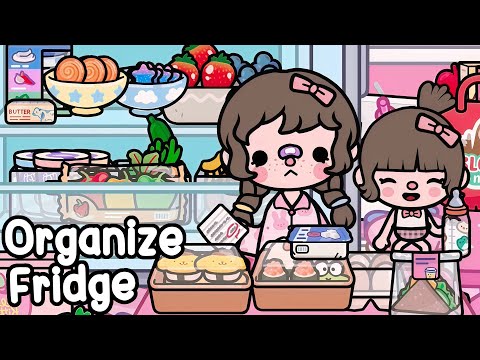 Fridge Organization Day 🧊🍎 Bella & Mimi | Toca Boca Life Story