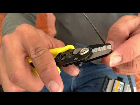 How to install a fiber optic drop connector