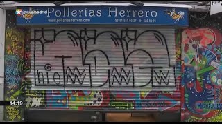 Bombardeo Malasaña Graffiti cierres