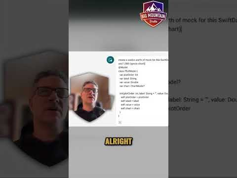 How To Have AI Create Endless Mock Data for SwiftData #swiftui #swiftdata  #bigmountainstudio thumbnail