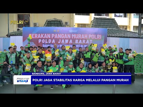 POLDA JABAR GELAR GERAKAN PANGAN MURAH DENGAN HARGA DI BAWAH PASAR