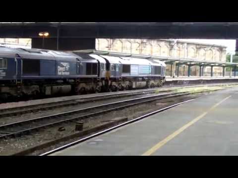 66425 & 66434 at Carlisle. 16/06/15