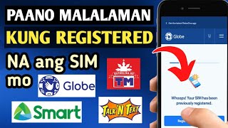 PAANO MALALAMAN KUNG NAKA REGISTER NA ANG SIM MO | SIM CARD REGISTRATION