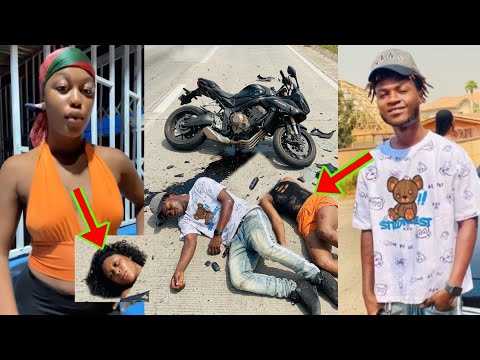 Ghanaian Tiktoker And Boyfriend Di£s In Motor Acc!d£nt; Watch How The Lády's He@d Div¡ded Into Two
