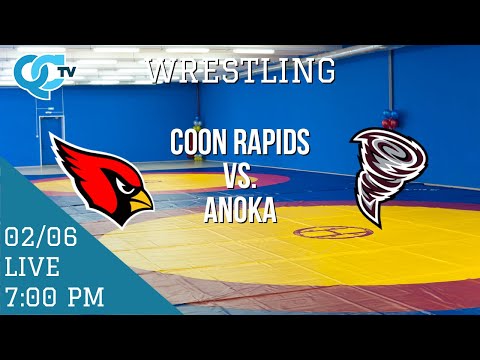 Wrestling: Coon Rapids @ Anoka 02-06-2026 | Anoka High School | QCTV