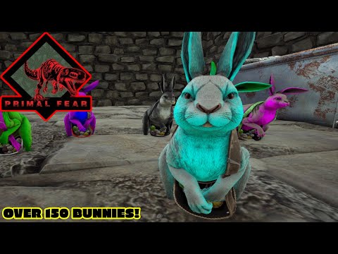 I PUT OVER 150 BUNNIES IN MY TRIBEMATE HOUSE! Ark Primal Fear Part 19