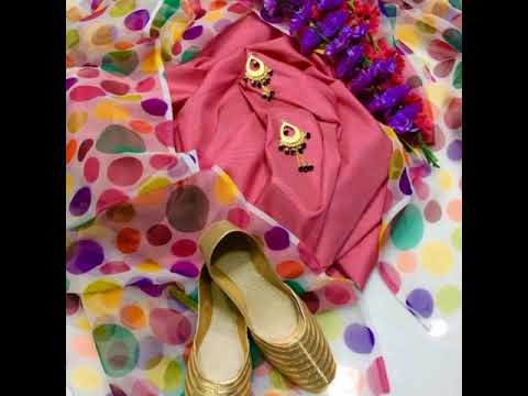 organza collection, Indian pure print dupatta,katan silk shirt and katan silk trouser