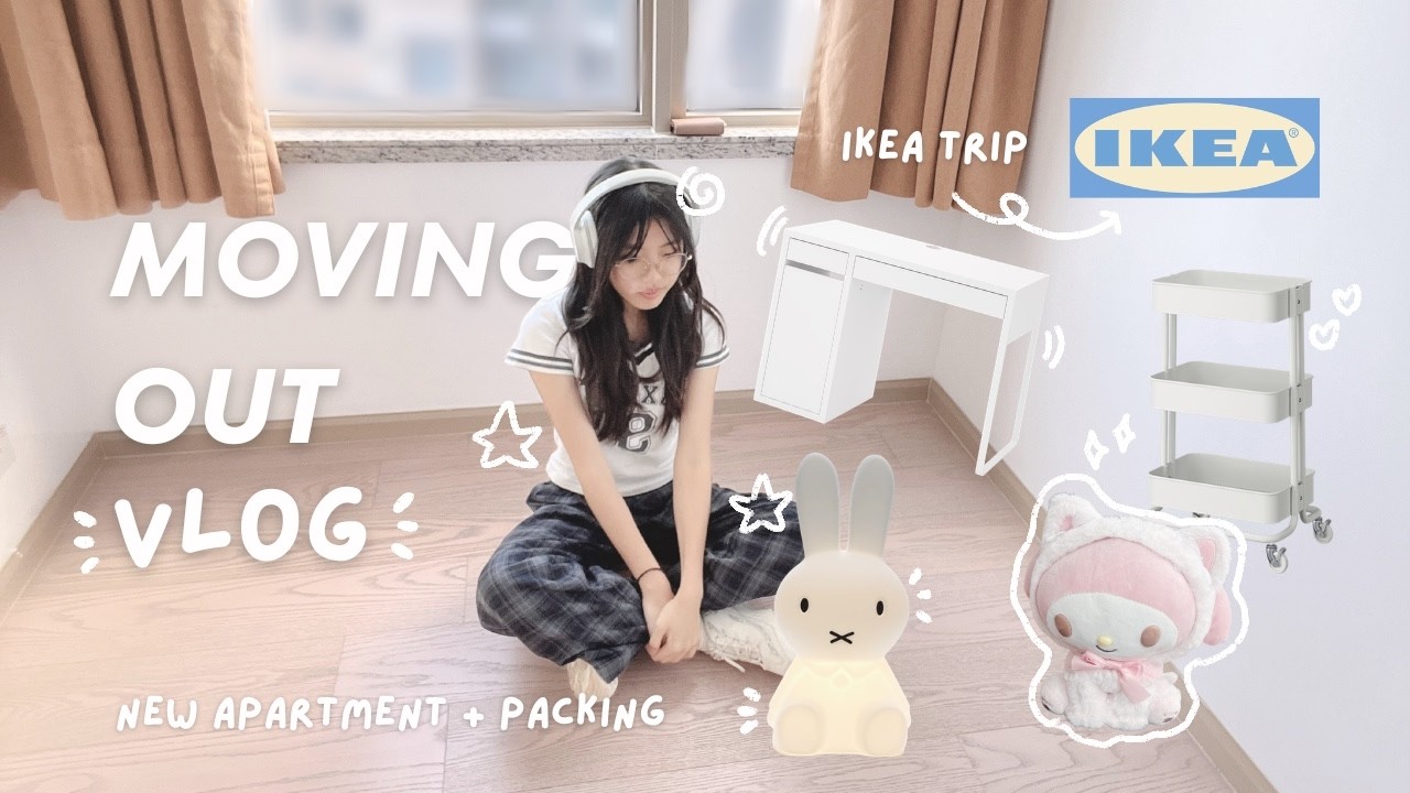moving diaries 🧸: new apartment, packing + unpacking, ikea trip, moving vlog, slice of life & more