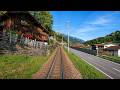 4K Landquart Davos Platz Train Driver S View Switzerland 08 2025 Capricorn Cab Ride