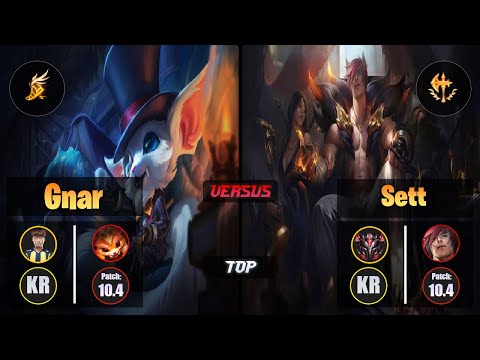 Untara GNAR (Top) [Fleet Footwork] VS SETT - Grandmaster KR Patch 10.4