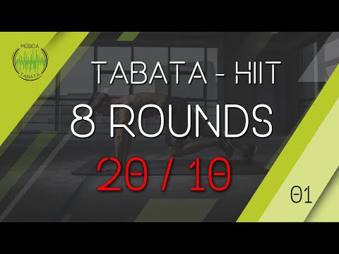 💪 01 MÚSICA PARA ENTRENAR TABATA – HIIT CON TIMER  ⏱️ | 8 ROUNDS | INTERVALOS 20/10