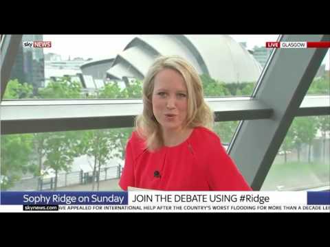 Sophy Ridge refers to Kezia Dugdale as the leader of 'Scottish Labia'
