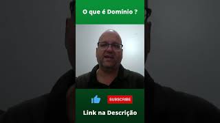 O que  Domnio e para que serve em uma hospedagem de sites | Roberto Grozinski | #Shorts